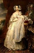 Franz Xaver Winterhalter Portrait of Helena of Mecklemburg Spain oil painting artist